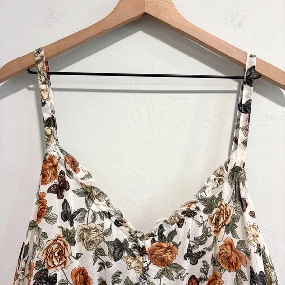 Torrid Sleeveless Floral Butterfly Open Front Top Dress - Picture 4 of 16